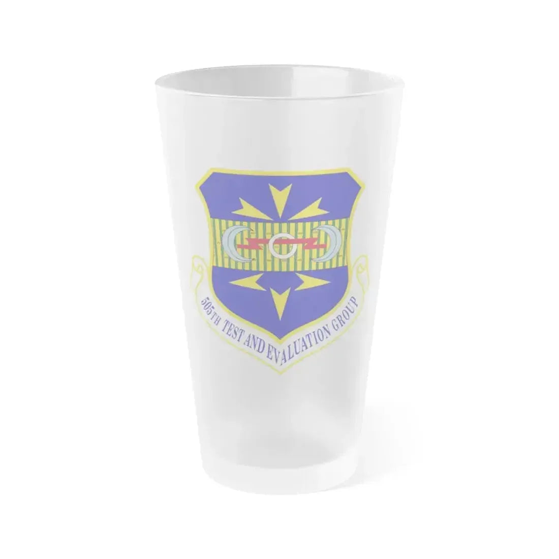 505th Test and Evaluation Group (U.S. Air Force) Frosted Pint Glass 16oz 16oz Frosted - Go Mug Yourself