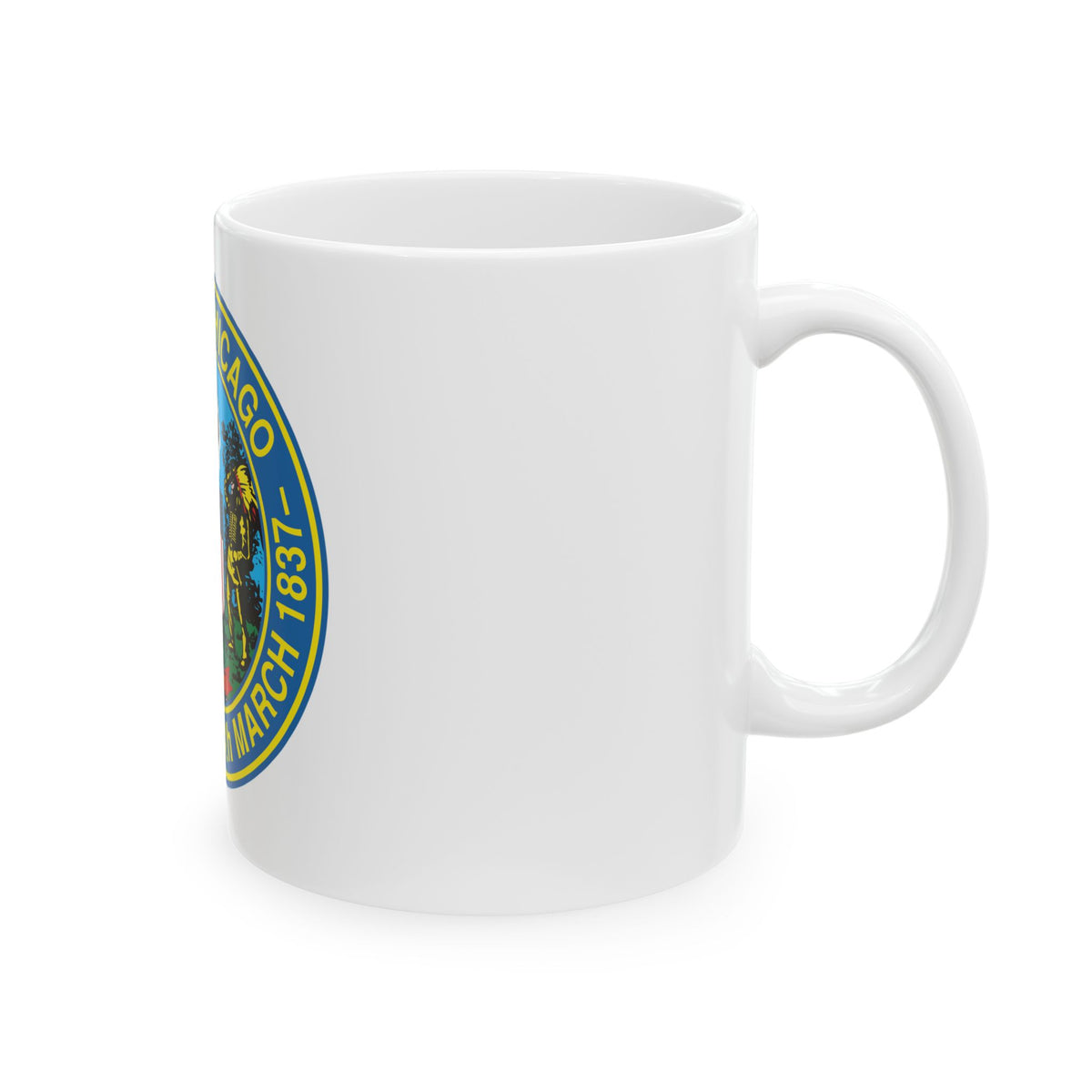 Seal of Chicago Illinois - White Coffee Mug