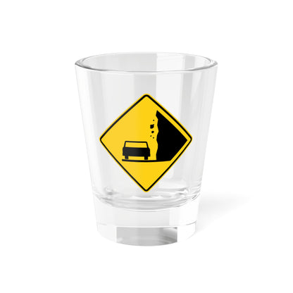MUTCD-CA W50-1 (California) (Road Sign) Shot Glass 1.5oz