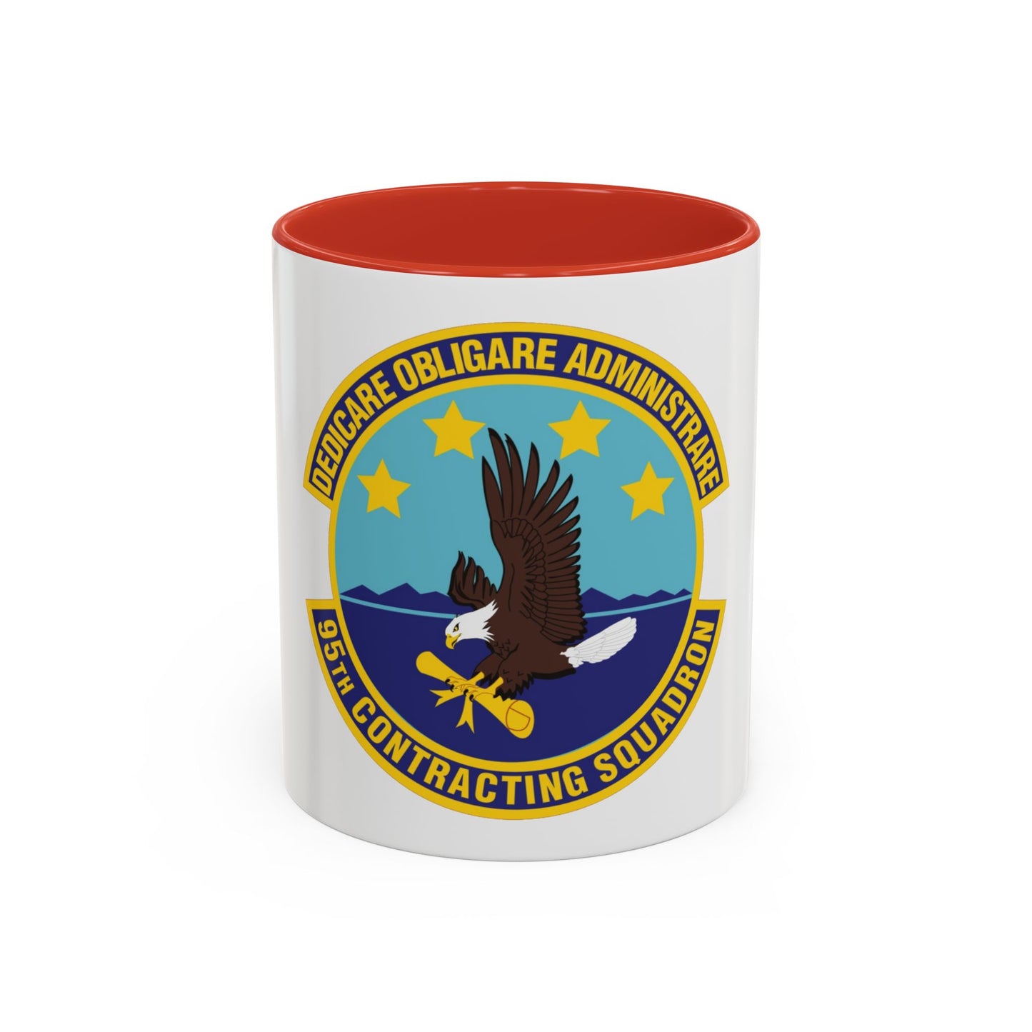 95th Contracting Squadron (U.S. Air Force) Accent Coffee Mug