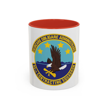 95th Contracting Squadron (U.S. Air Force) Accent Coffee Mug