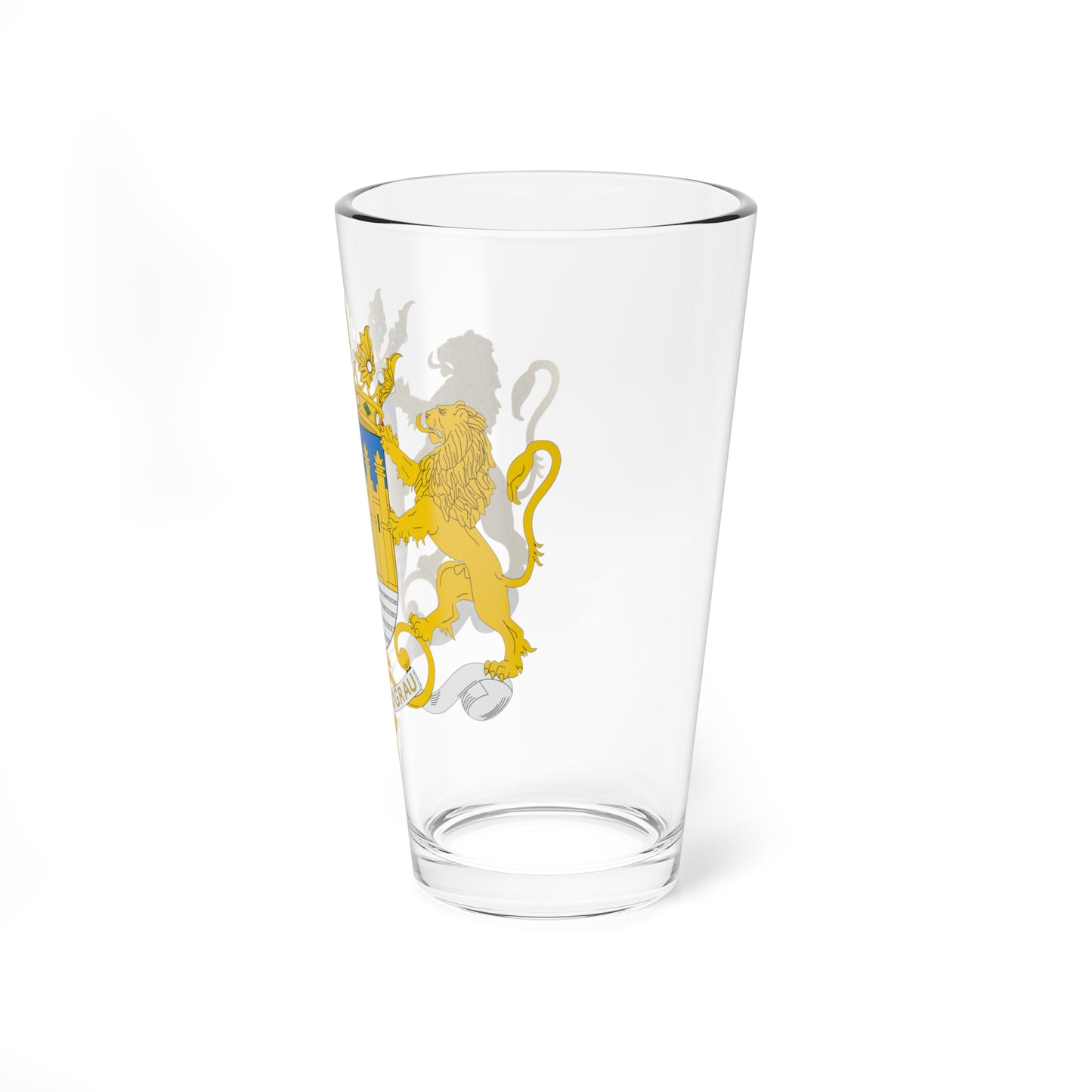 Escudo de El Grado (Spain) (Coat of Arms) Pint Glass 16oz