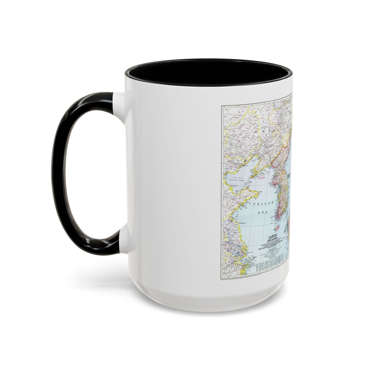 Japan and Korea (1945) (Map) Accent Coffee Mug