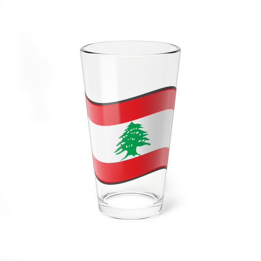 Nuvola Lebanese flag (Lebanon) Pint Glass 16oz