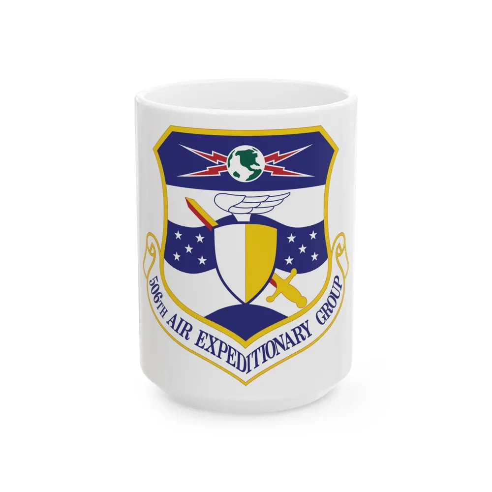 506th Air Expeditionary Group (U.S. Air Force) White Coffee Mug-15oz-Go Mug Yourself