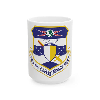 506th Air Expeditionary Group (U.S. Air Force) White Coffee Mug-15oz-Go Mug Yourself