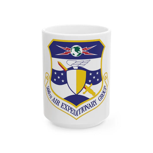 506th Air Expeditionary Group (U.S. Air Force) White Coffee Mug-15oz-Go Mug Yourself