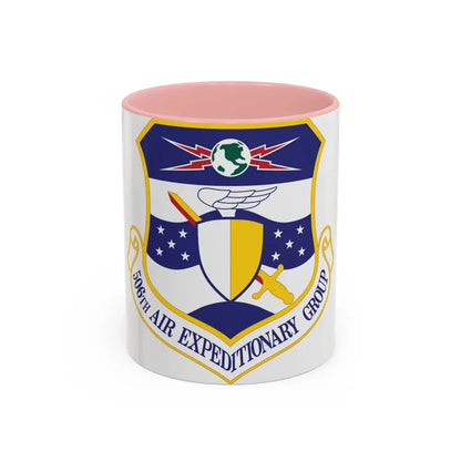 506th Air Expeditionary Group (U.S. Air Force) Accent Coffee Mug 11oz Pink - Go Mug Yourself