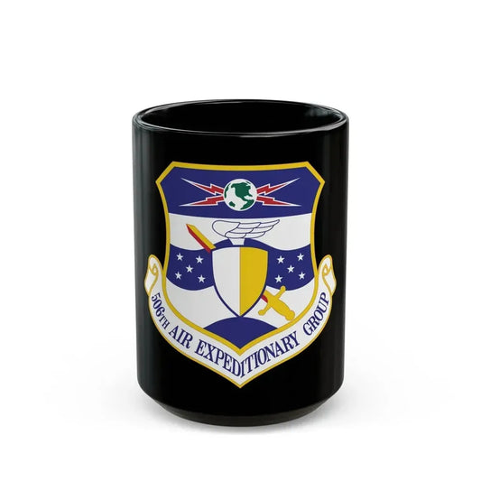 506th Air Expeditionary Group (U.S. Air Force) Black Coffee Mug 15oz - Go Mug Yourself