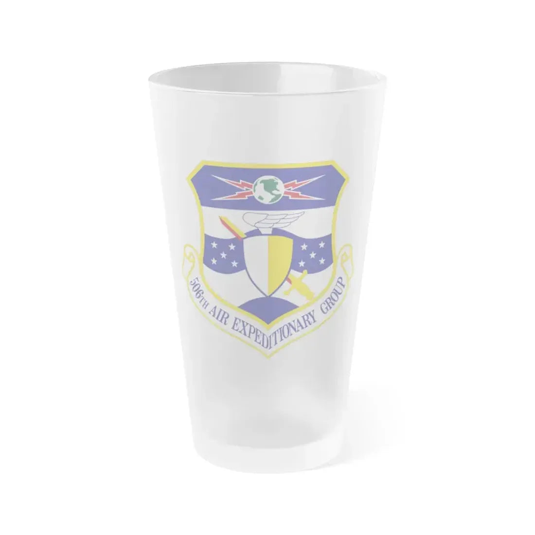 506th Air Expeditionary Group (U.S. Air Force) Frosted Pint Glass 16oz Default Title - Go Mug Yourself