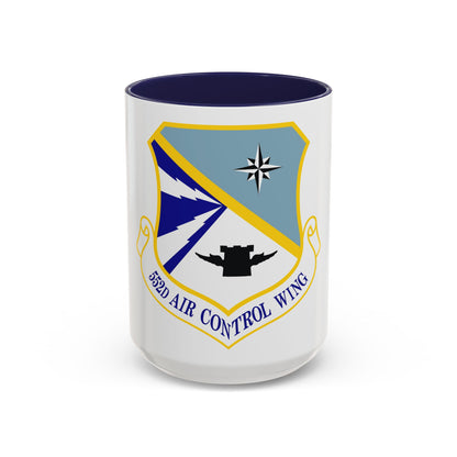 552d Air Control Wing (U.S. Air Force) Accent Coffee Mug