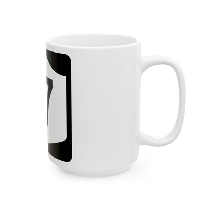 NY-17 (New York) (Road Sign) White Coffee Mug