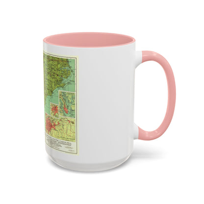 USA - Southeastern (1926) (Map) Accent Coffee Mug
