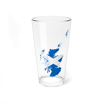 Flag map of Scotland (Scotland) Pint Glass 16oz