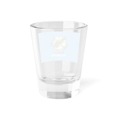 Flag of Oklahoma 1941-1988 unofficial (United States) Shot Glass 1.5oz