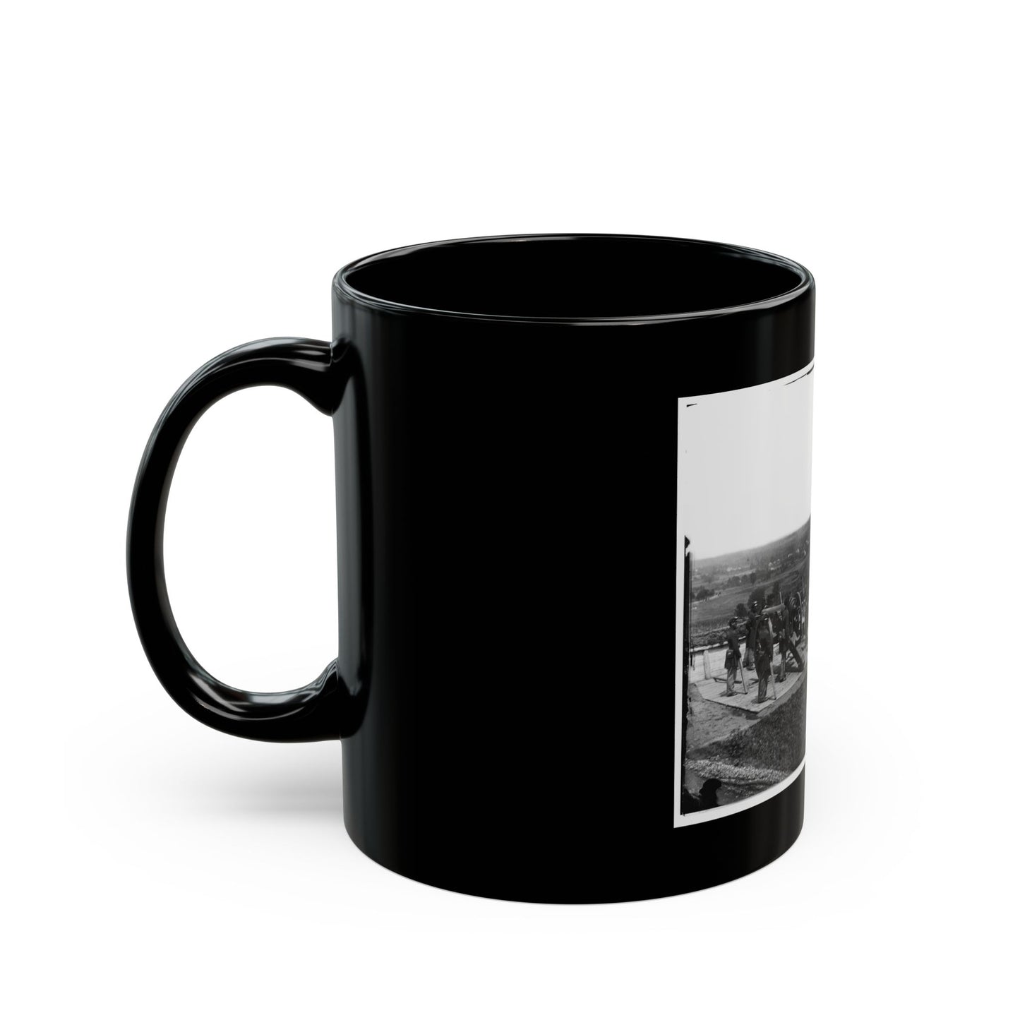 District Of Columbia. Gun Crews Of Company H, 3d Massachusetts Heavy Artillery, At Fort Lincoln (U.S. Civil War) Black Coffee Mug