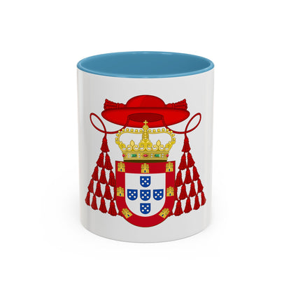 Ornamented Royal Coat of Arms of Cardinal Henry I of Portugal - Accent Coffee Mug