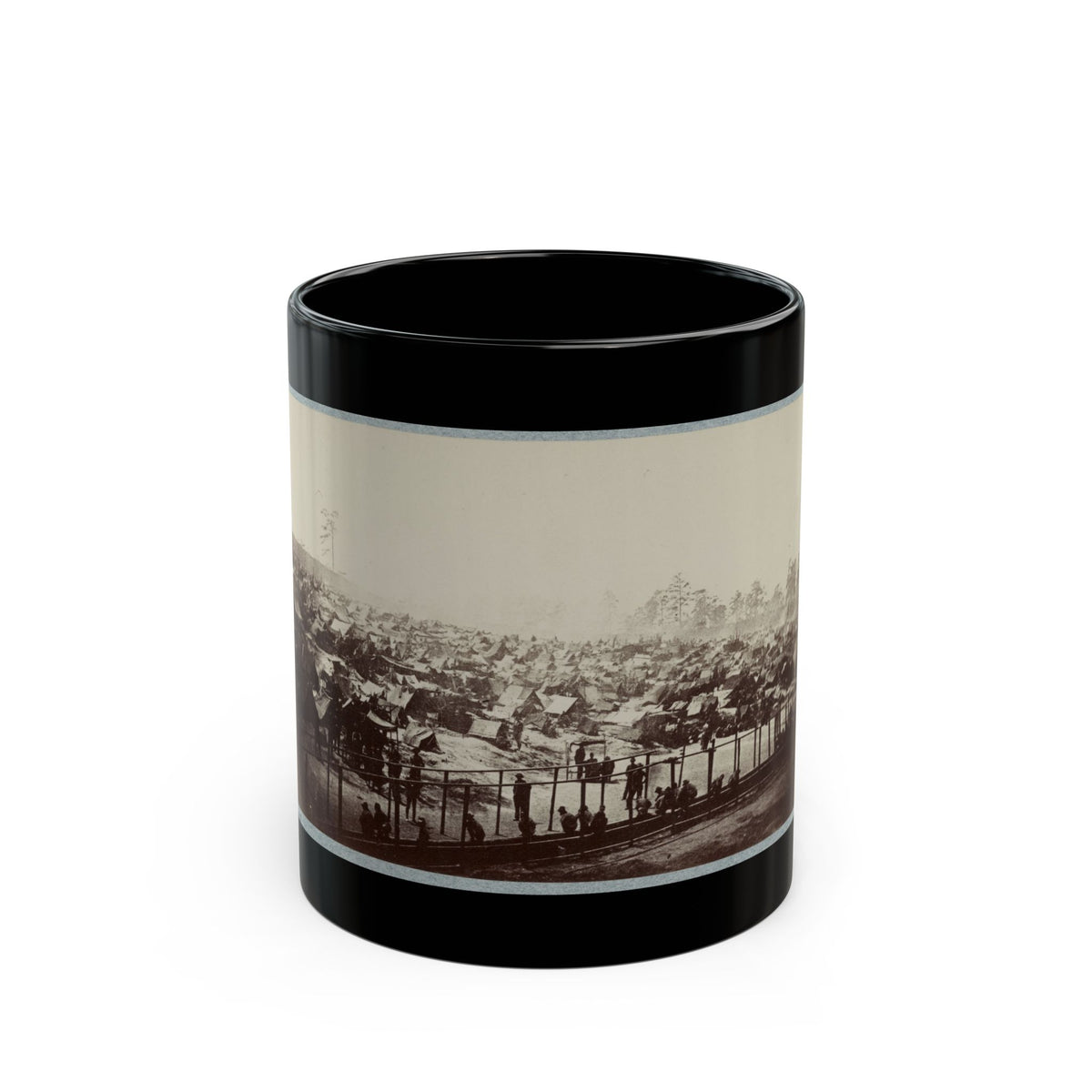 Andersonville Prison, Ga., August 17, 1864. South-East View Of Stockade (U.S. Civil War) Black Coffee Mug