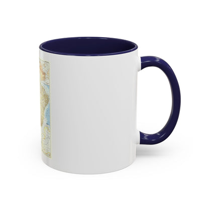 South America - Eastern (1955) (Map) Accent Coffee Mug
