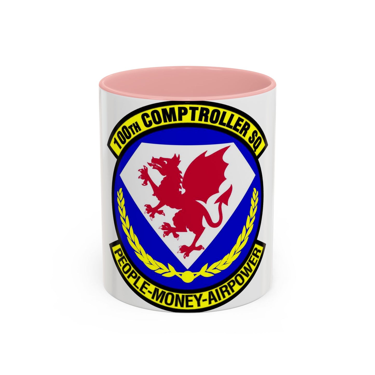 100 Comptroller Squadron USAFE (U.S. Air Force) Accent Coffee Mug