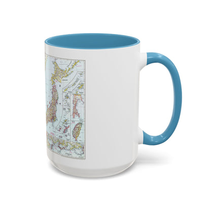 Japan and Korea (1945) (Map) Accent Coffee Mug