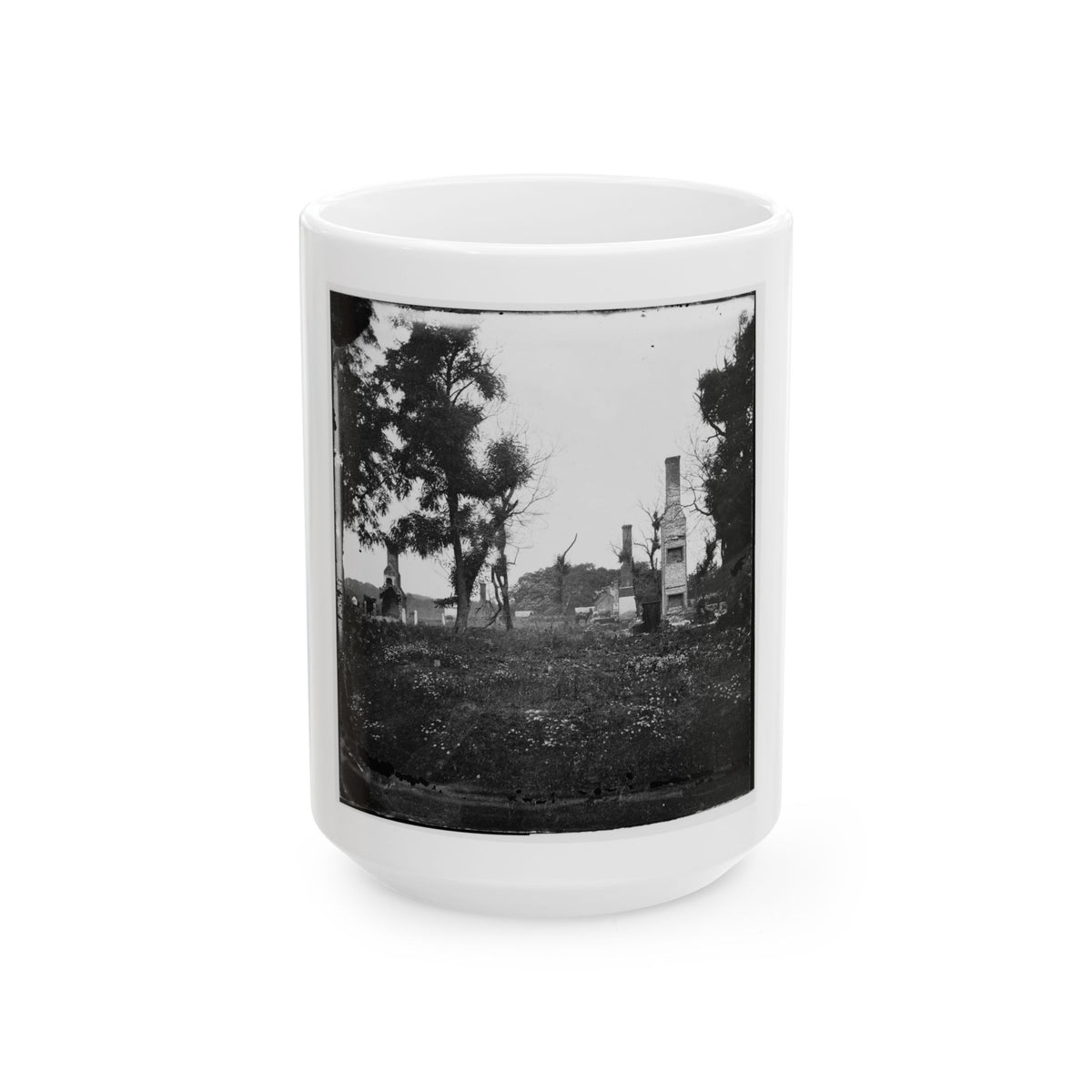 Charles City Court House, Va. Ruins Of Houses (U.S. Civil War) White Coffee Mug