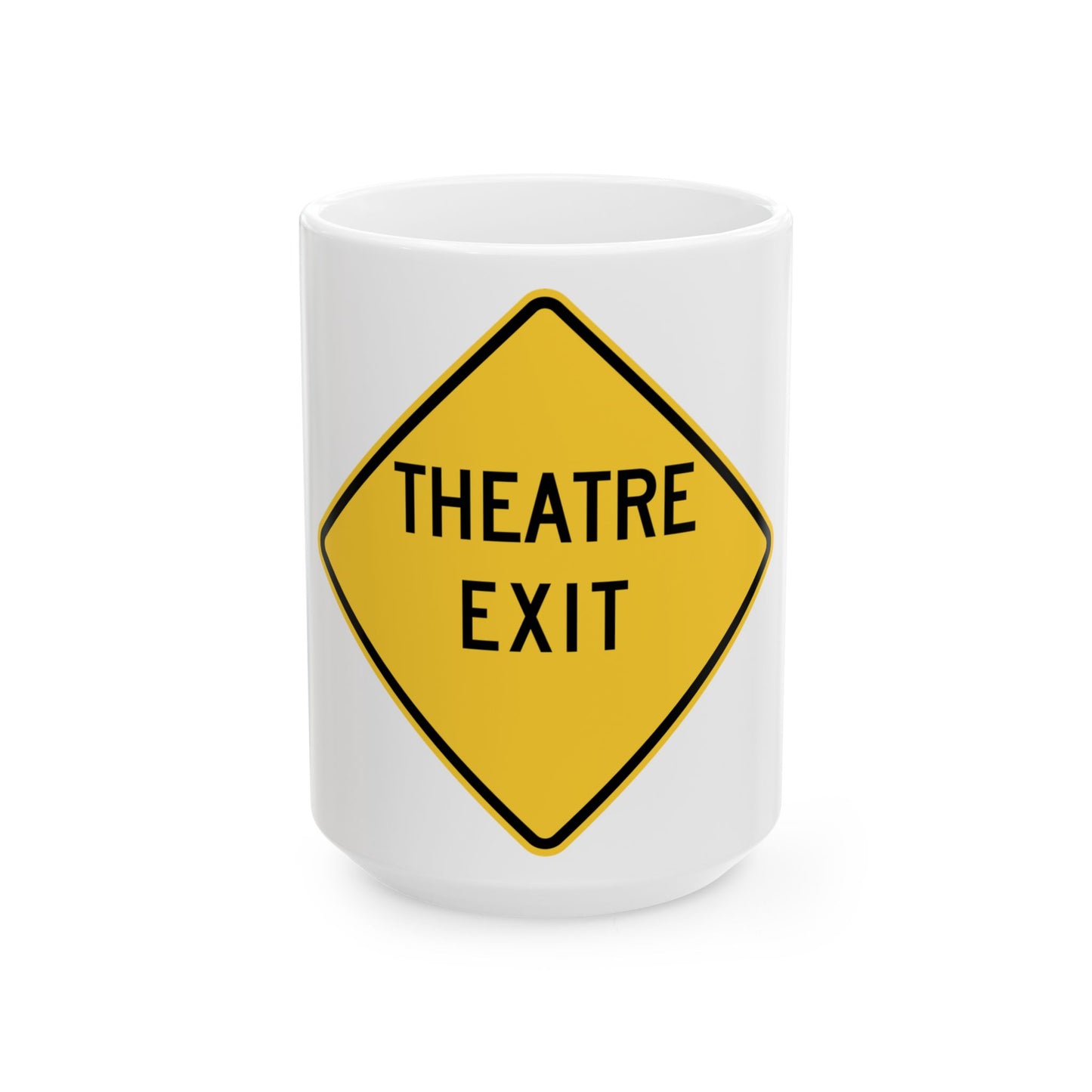WISDOT W56-51 (Wisconsin) (Road Sign) White Coffee Mug-15oz-Go Mug Yourself