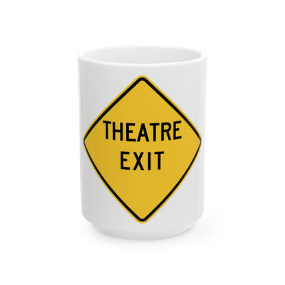 WISDOT W56-51 (Wisconsin) (Road Sign) White Coffee Mug-15oz-Go Mug Yourself