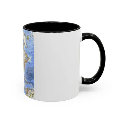 North America (1964) (Map) Accent Coffee Mug-Go Mug Yourself