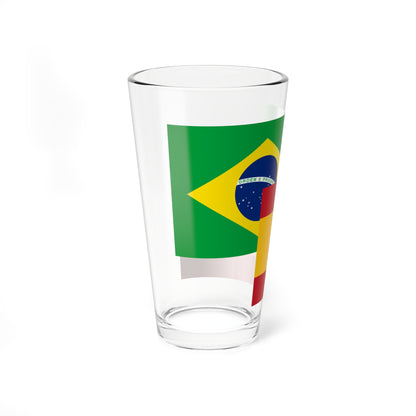 Spain-Brazil Flag (Spain) Pint Glass 16oz
