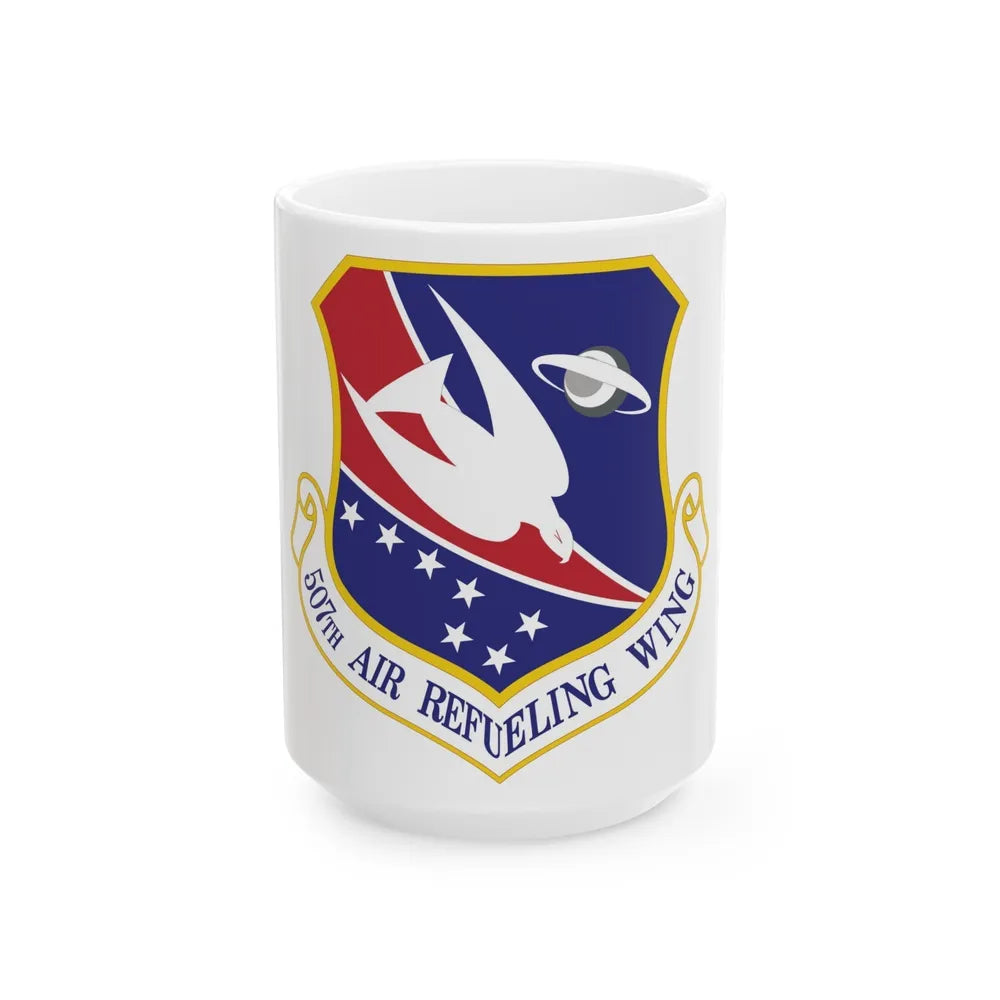 507th Air Refueling Wing (U.S. Air Force) White Coffee Mug-15oz-Go Mug Yourself