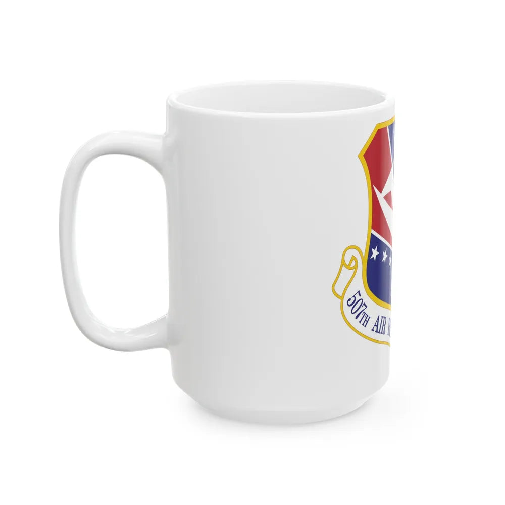 507th Air Refueling Wing (U.S. Air Force) White Coffee Mug-Go Mug Yourself