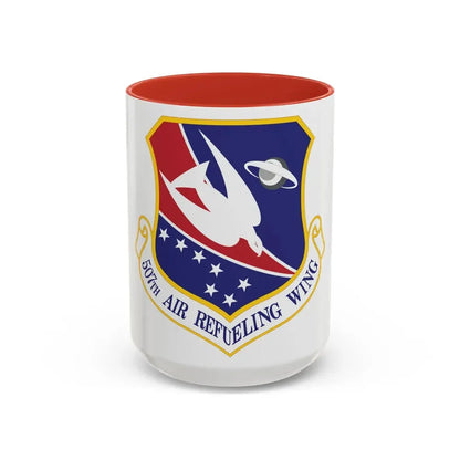 507th Air Refueling Wing (U.S. Air Force) Accent Coffee Mug 15oz Red - Go Mug Yourself