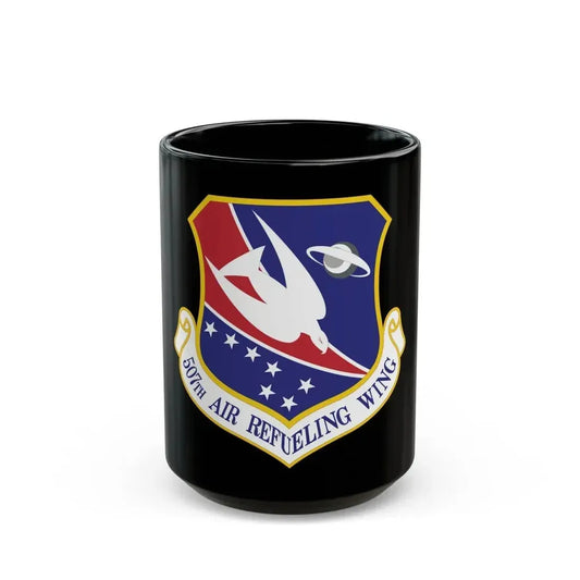 507th Air Refueling Wing (U.S. Air Force) Black Coffee Mug 15oz - Go Mug Yourself