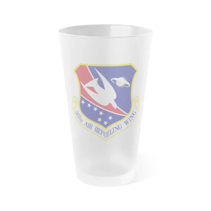 507th Air Refueling Wing (U.S. Air Force) Frosted Pint Glass 16oz Default Title - Go Mug Yourself