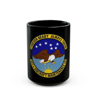 507th Aircraft Maintenance Squadron (U.S. Air Force) Black Coffee Mug 15oz - Go Mug Yourself