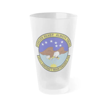 507th Aircraft Maintenance Squadron (U.S. Air Force) Frosted Pint Glass 16oz 16oz Frosted - Go Mug Yourself