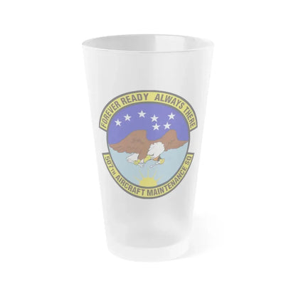 507th Aircraft Maintenance Squadron (U.S. Air Force) Frosted Pint Glass 16oz 16oz Frosted - Go Mug Yourself