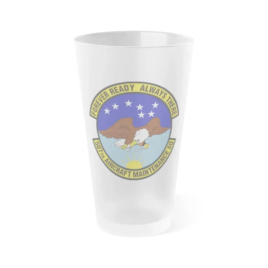 507th Aircraft Maintenance Squadron (U.S. Air Force) Frosted Pint Glass 16oz 16oz Frosted - Go Mug Yourself