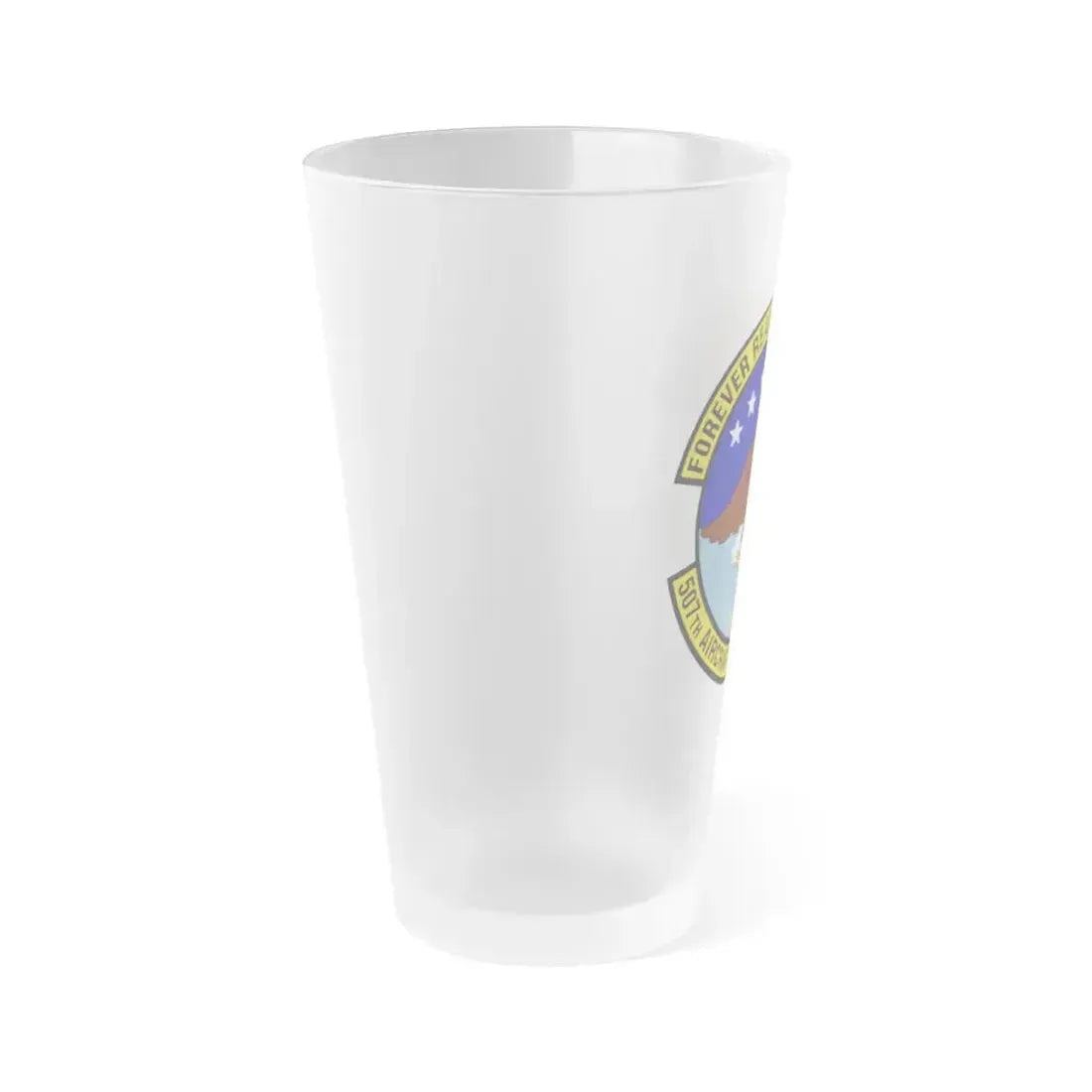 507th Aircraft Maintenance Squadron (U.S. Air Force) Frosted Pint Glass 16oz - Go Mug Yourself
