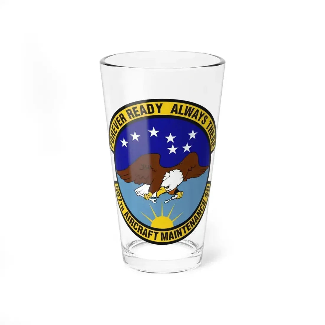 507th Aircraft Maintenance Squadron (U.S. Air Force) Pint Glass 16oz 16oz - Go Mug Yourself