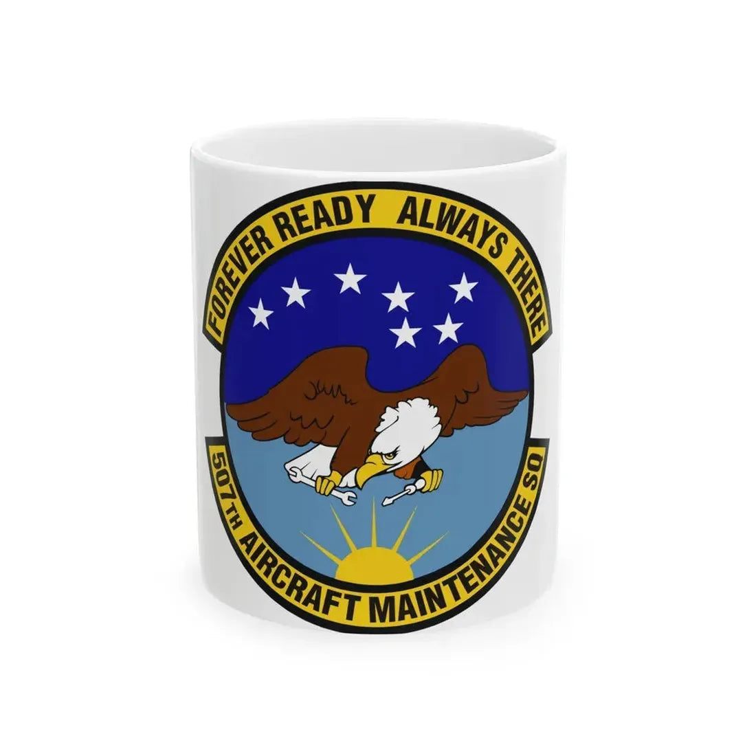 507th Aircraft Maintenance Squadron (U.S. Air Force) White Coffee Mug 11oz - Go Mug Yourself