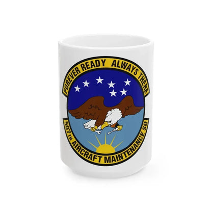 507th Aircraft Maintenance Squadron (U.S. Air Force) White Coffee Mug 15oz - Go Mug Yourself