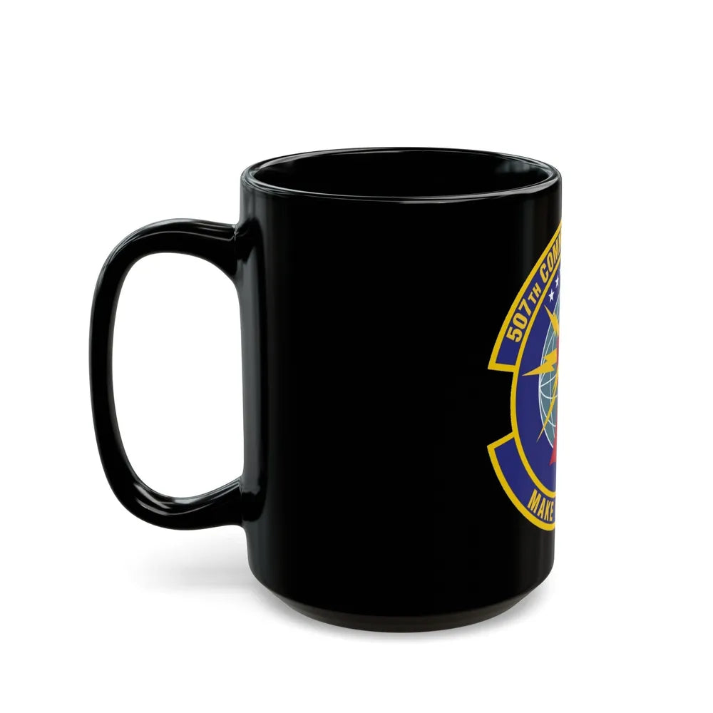 507th Communications Flight (U.S. Air Force) Black Coffee Mug-Go Mug Yourself