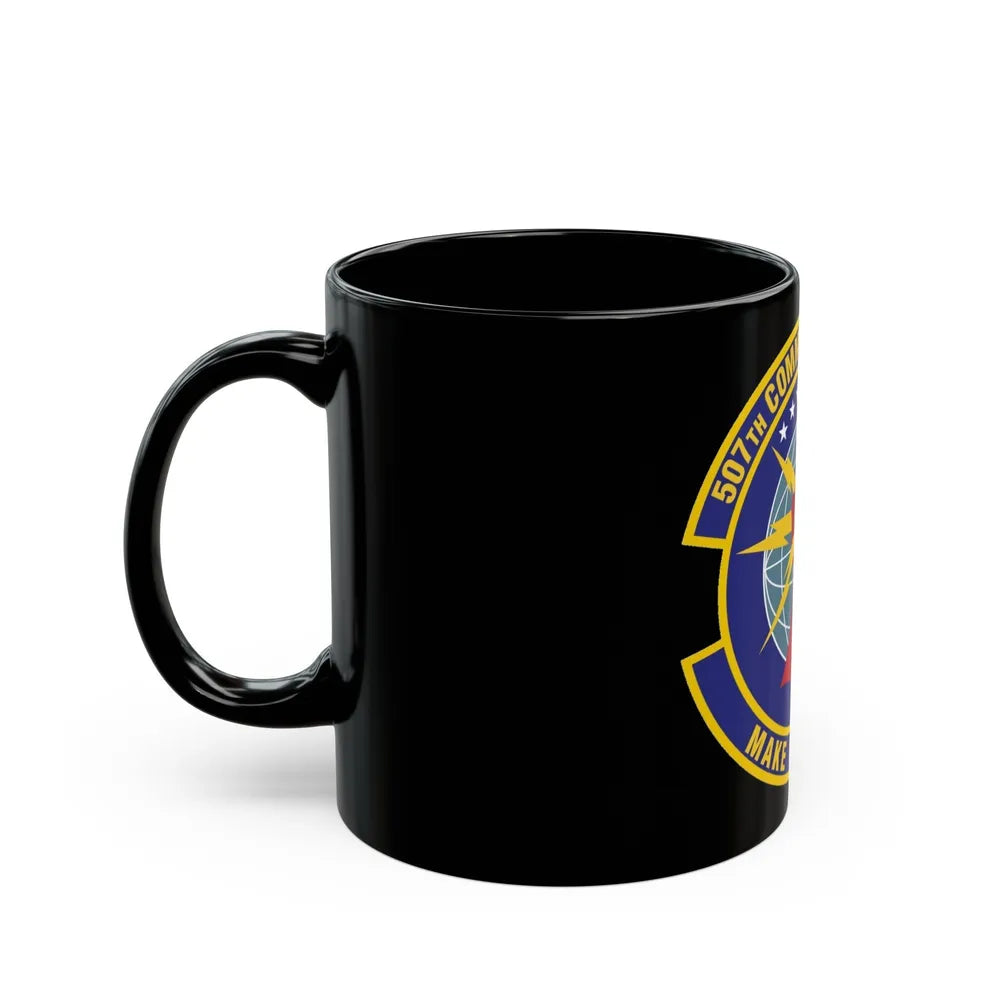 507th Communications Flight (U.S. Air Force) Black Coffee Mug-Go Mug Yourself