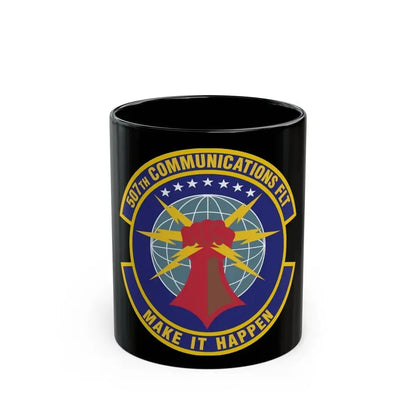 507th Communications Flight (U.S. Air Force) Black Coffee Mug 11oz - Go Mug Yourself