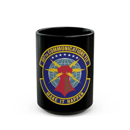 507th Communications Flight (U.S. Air Force) Black Coffee Mug 15oz - Go Mug Yourself