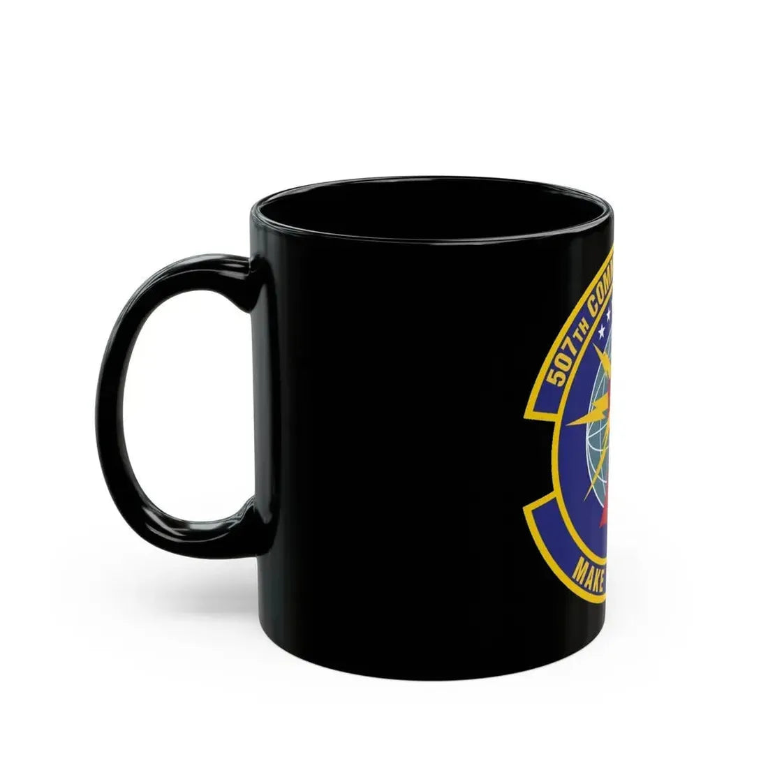 507th Communications Flight (U.S. Air Force) Black Coffee Mug - Go Mug Yourself