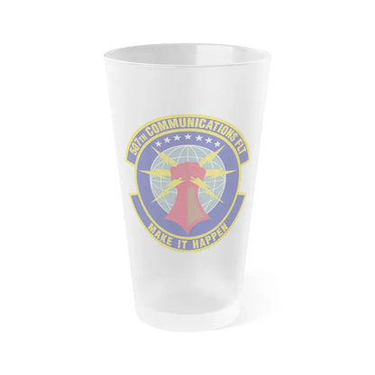 507th Communications Flight (U.S. Air Force) Frosted Pint Glass 16oz 16oz Frosted - Go Mug Yourself