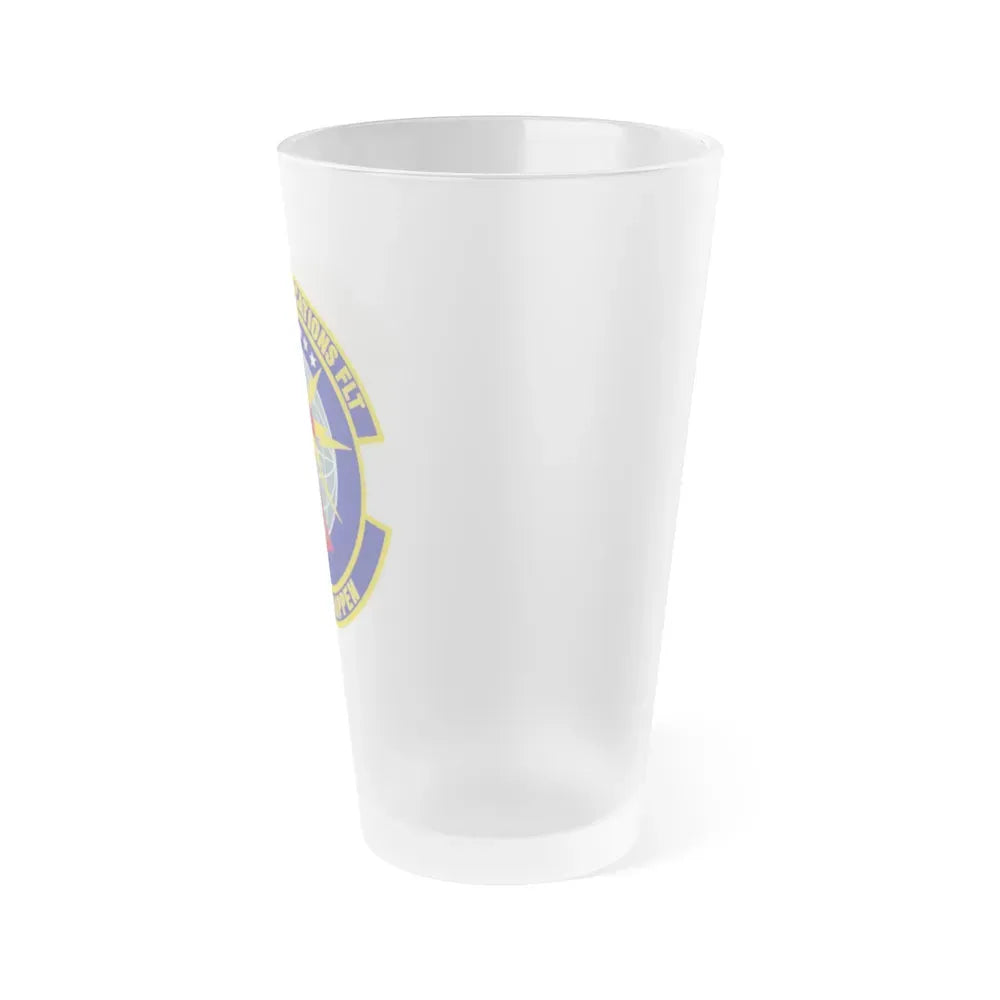 507th Communications Flight (U.S. Air Force) Frosted Pint Glass 16oz - Go Mug Yourself